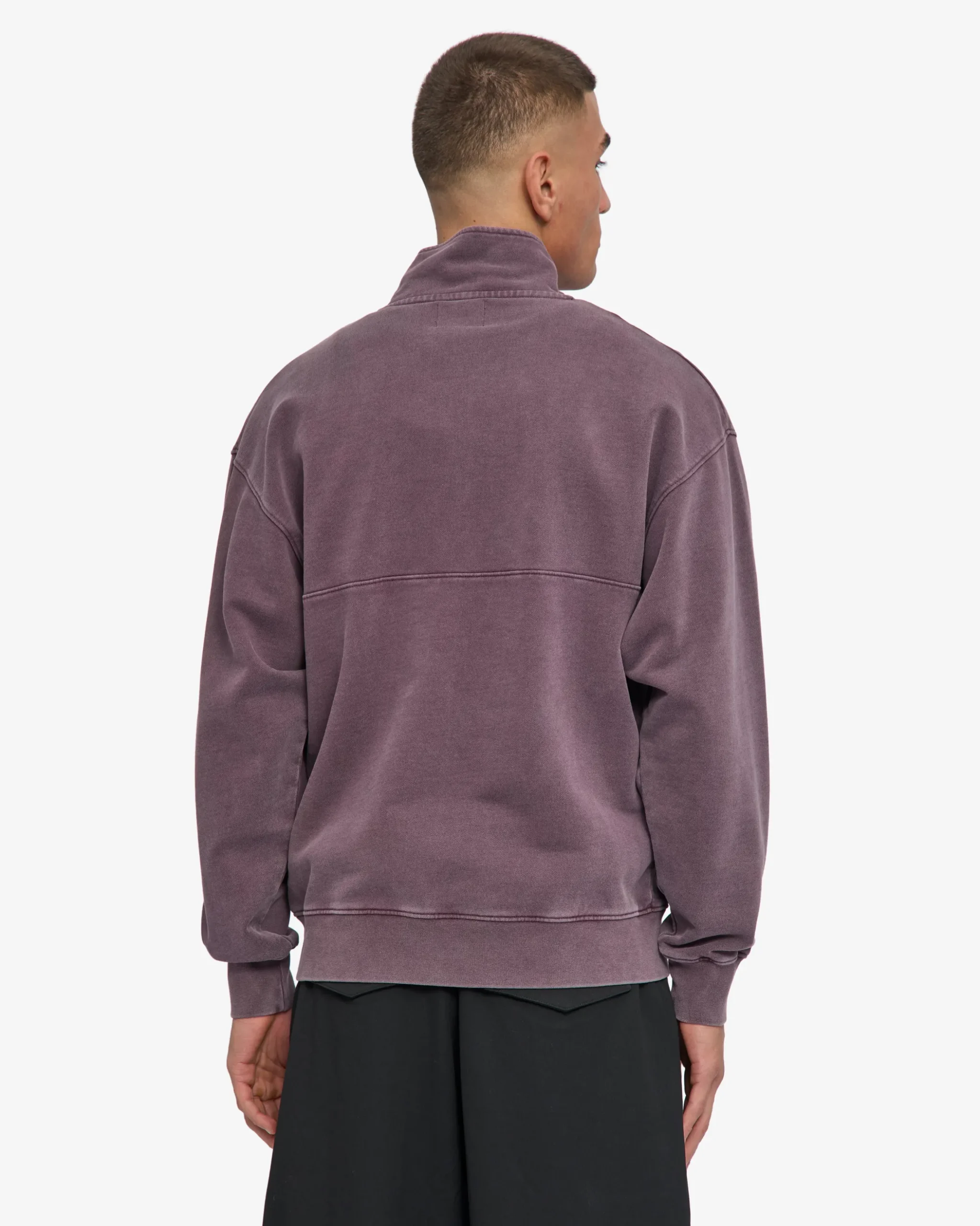 Organic Quarter Zip - Faded Grape