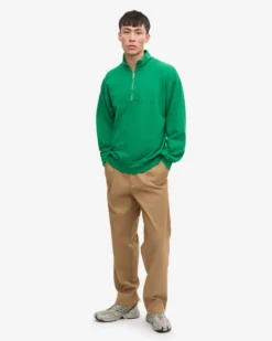 Organic Quarter Zip - Kelly Green