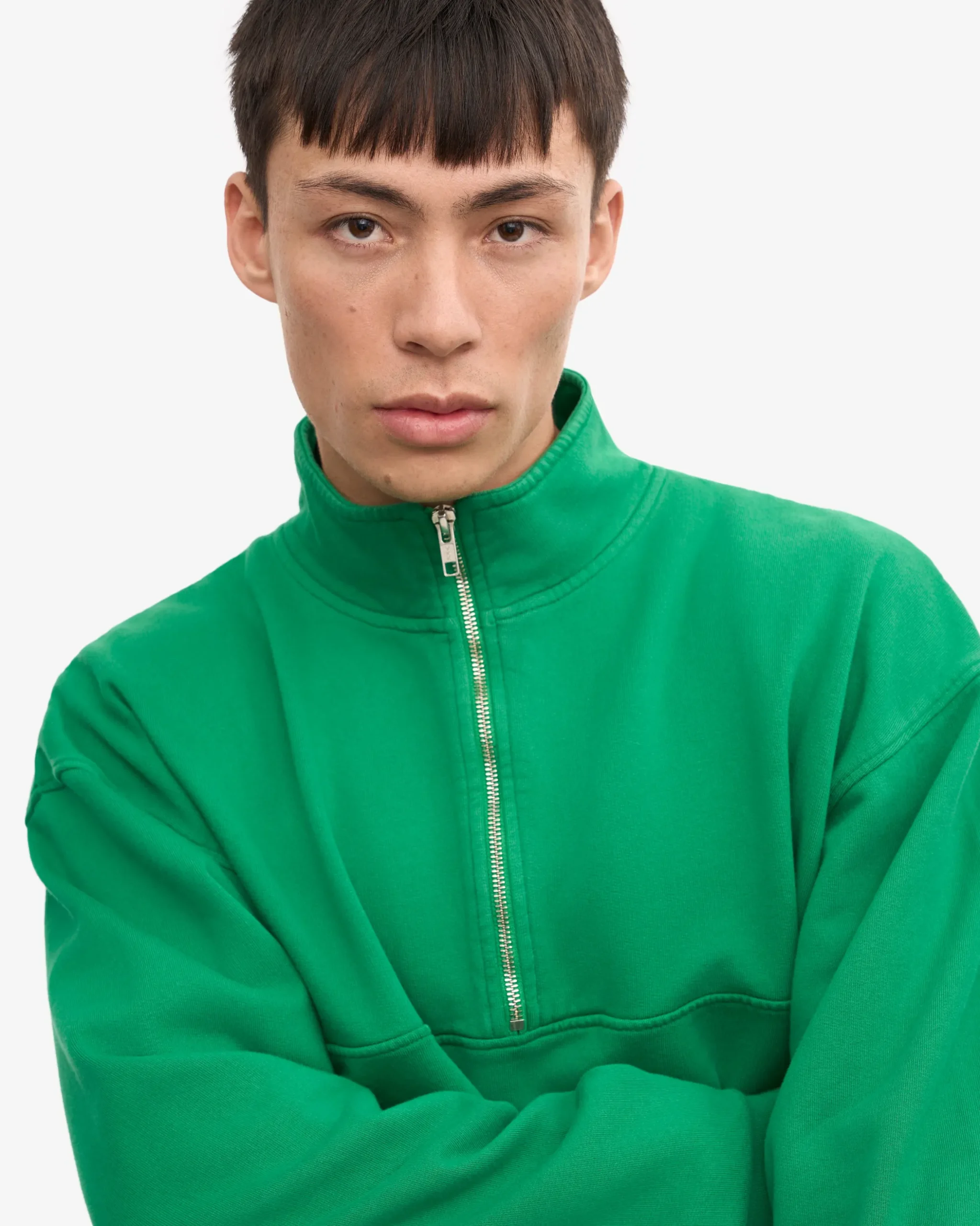 Organic Quarter Zip - Kelly Green