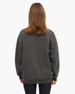 Organic Quarter Zip - Lava Grey