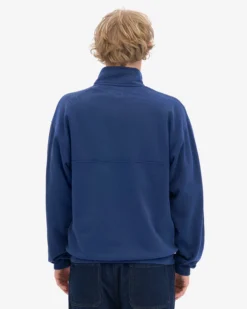 Organic Quarter Zip - Marine Blue