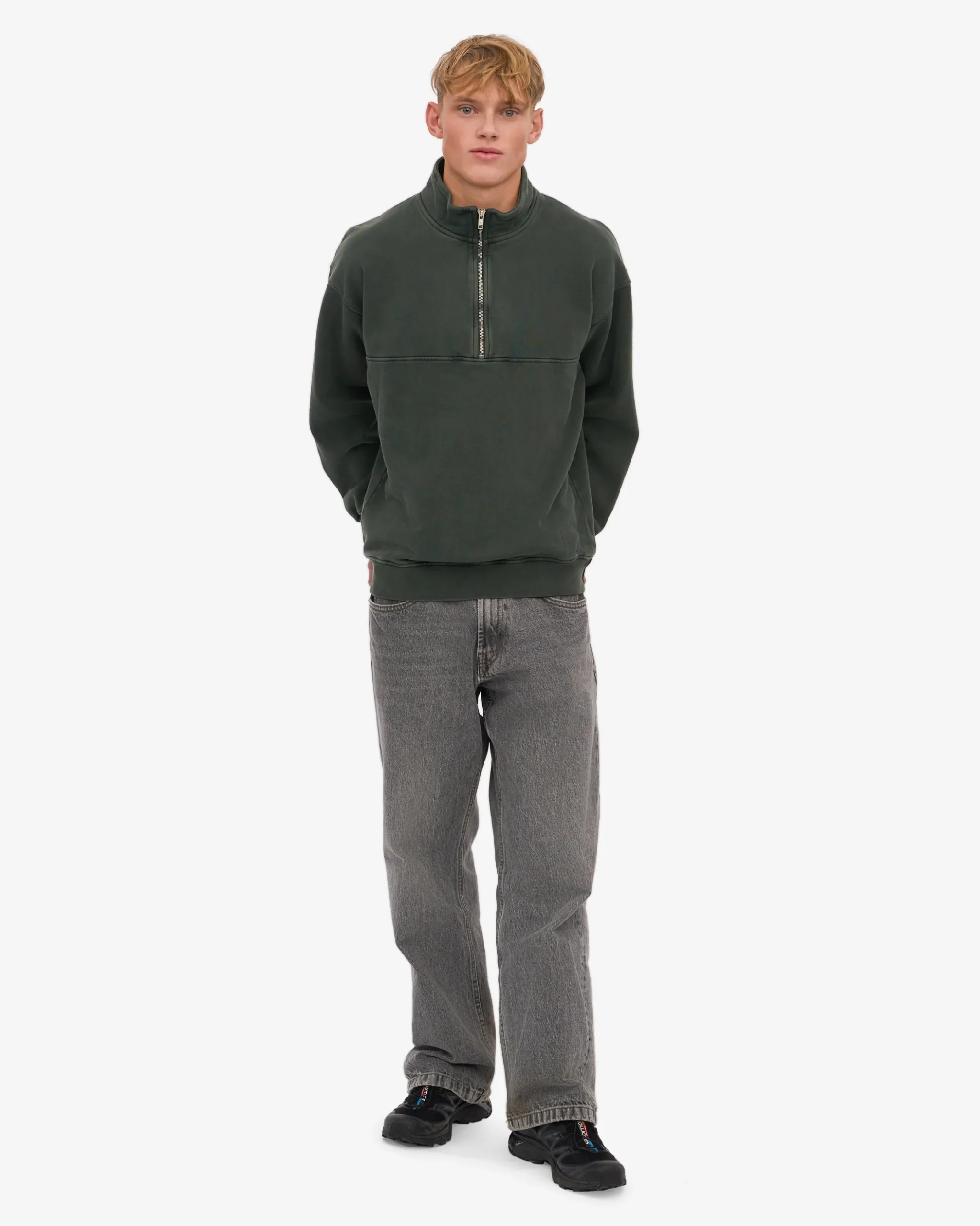 Organic Quarter Zip - Midnight Forest
