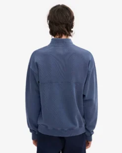 Organic Quarter Zip - Neptune Blue