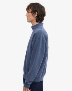 Organic Quarter Zip - Neptune Blue