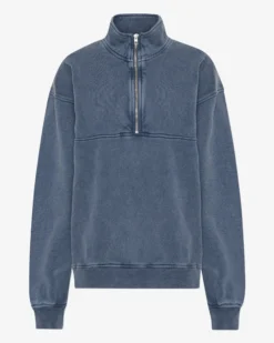 Organic Quarter Zip - Neptune Blue