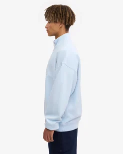 Organic Quarter Zip - Polar Blue