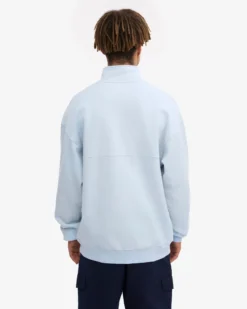 Organic Quarter Zip - Polar Blue