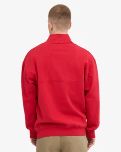 Organic Quarter Zip - Scarlet Red