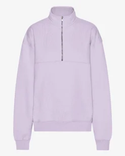 Organic Quarter Zip - Soft Lavender