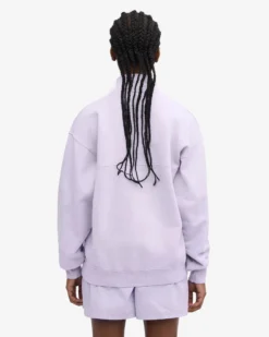 Organic Quarter Zip - Soft Lavender
