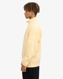 Organic Quarter Zip - Soft Yellow