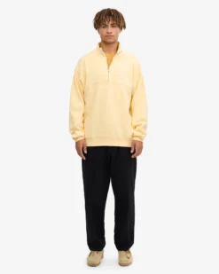Organic Quarter Zip - Soft Yellow