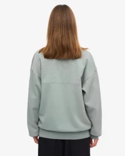 Organic Quarter Zip - Steel Blue