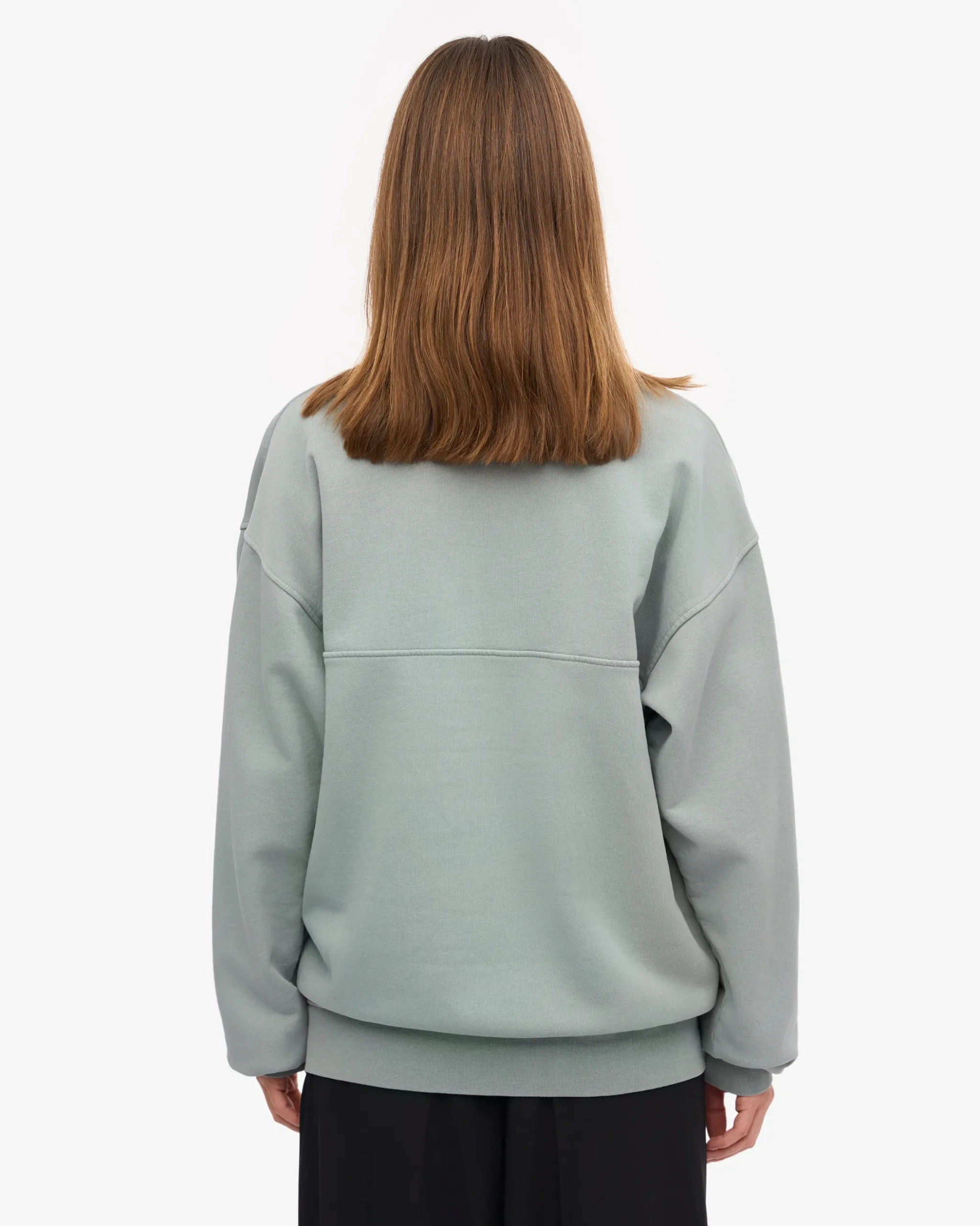 Organic Quarter Zip - Steel Blue