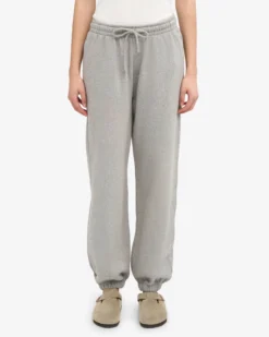 Organic Relaxed Hood Sweatsuit - Heather Grey