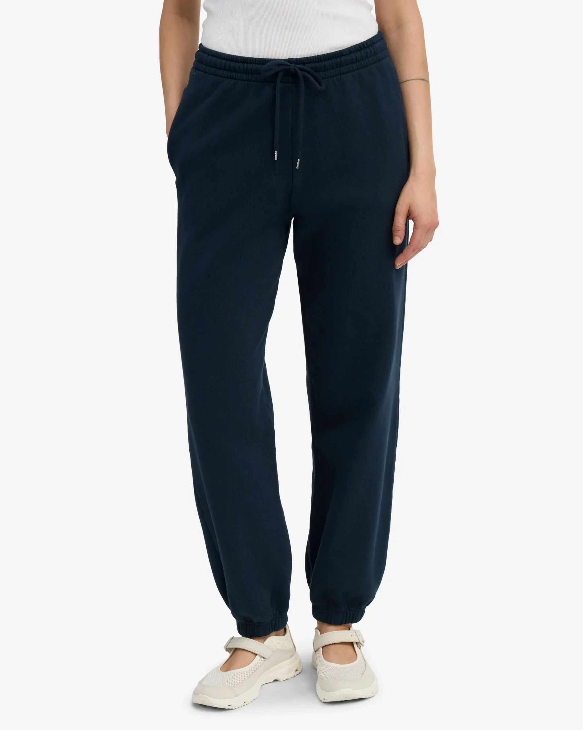 Organic Relaxed Hood Sweatsuit - Navy Blue