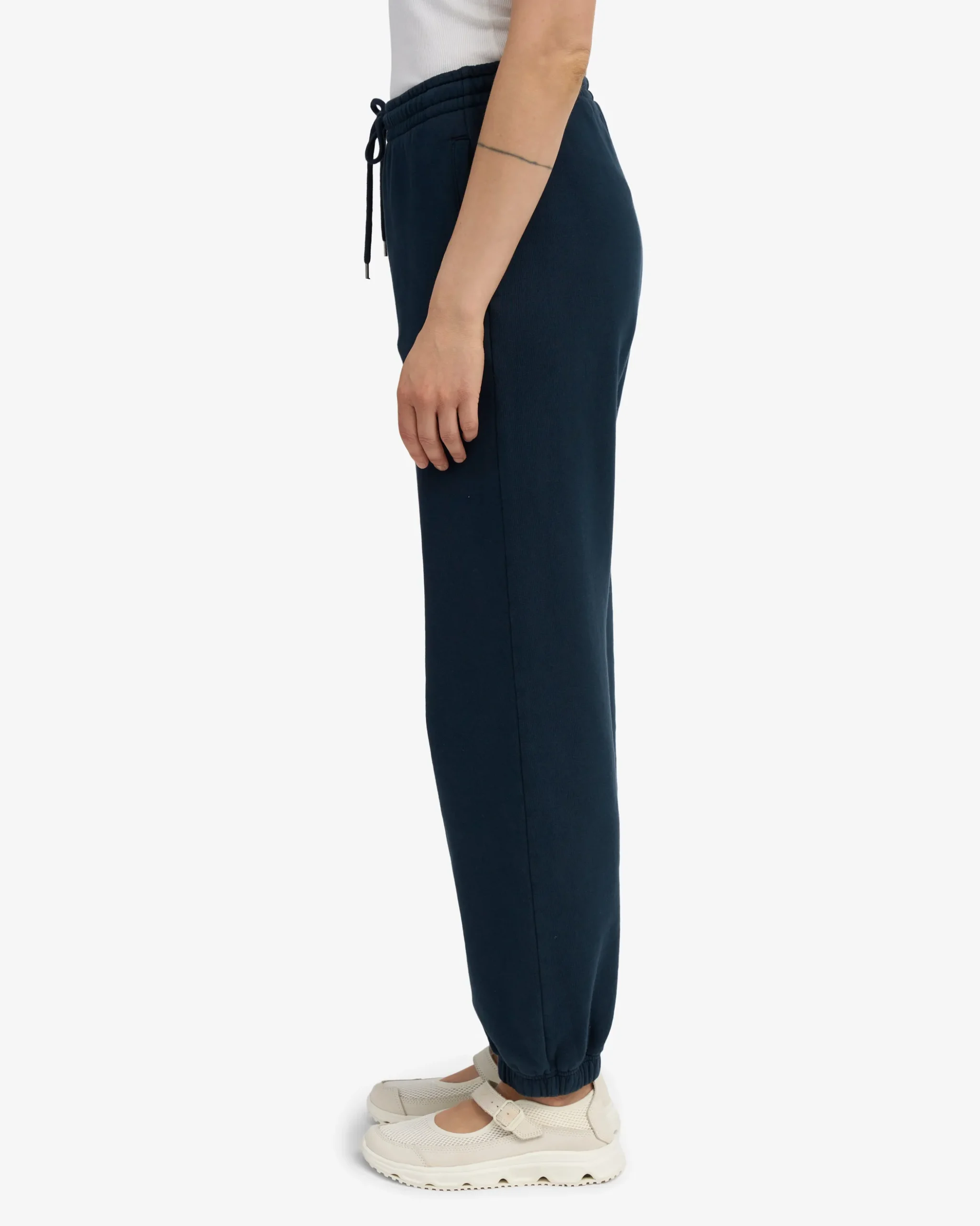 Organic Relaxed Hood Sweatsuit - Navy Blue