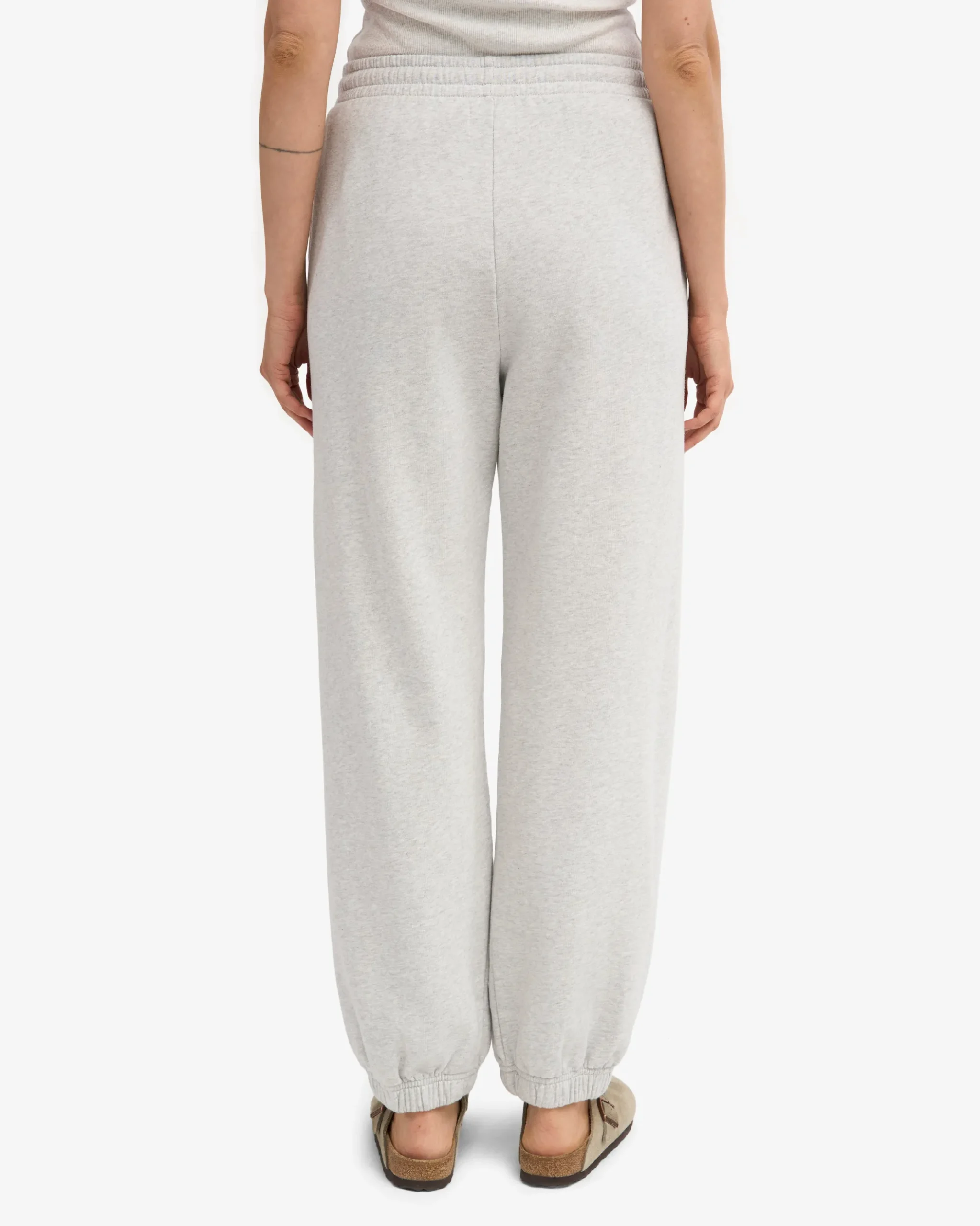 Organic Relaxed Hood Sweatsuit - Snow Melange