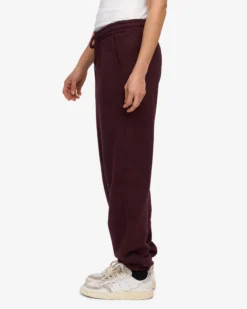 Organic Relaxed Hood Sweatsuit - Oxblood Red