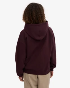 Organic Relaxed Hood Sweatsuit - Oxblood Red