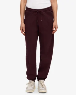 Organic Relaxed Hood Sweatsuit - Oxblood Red