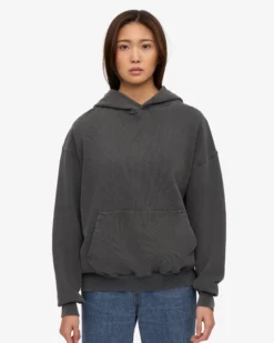 Organic Relaxed Hood Sweatsuit - Faded Black