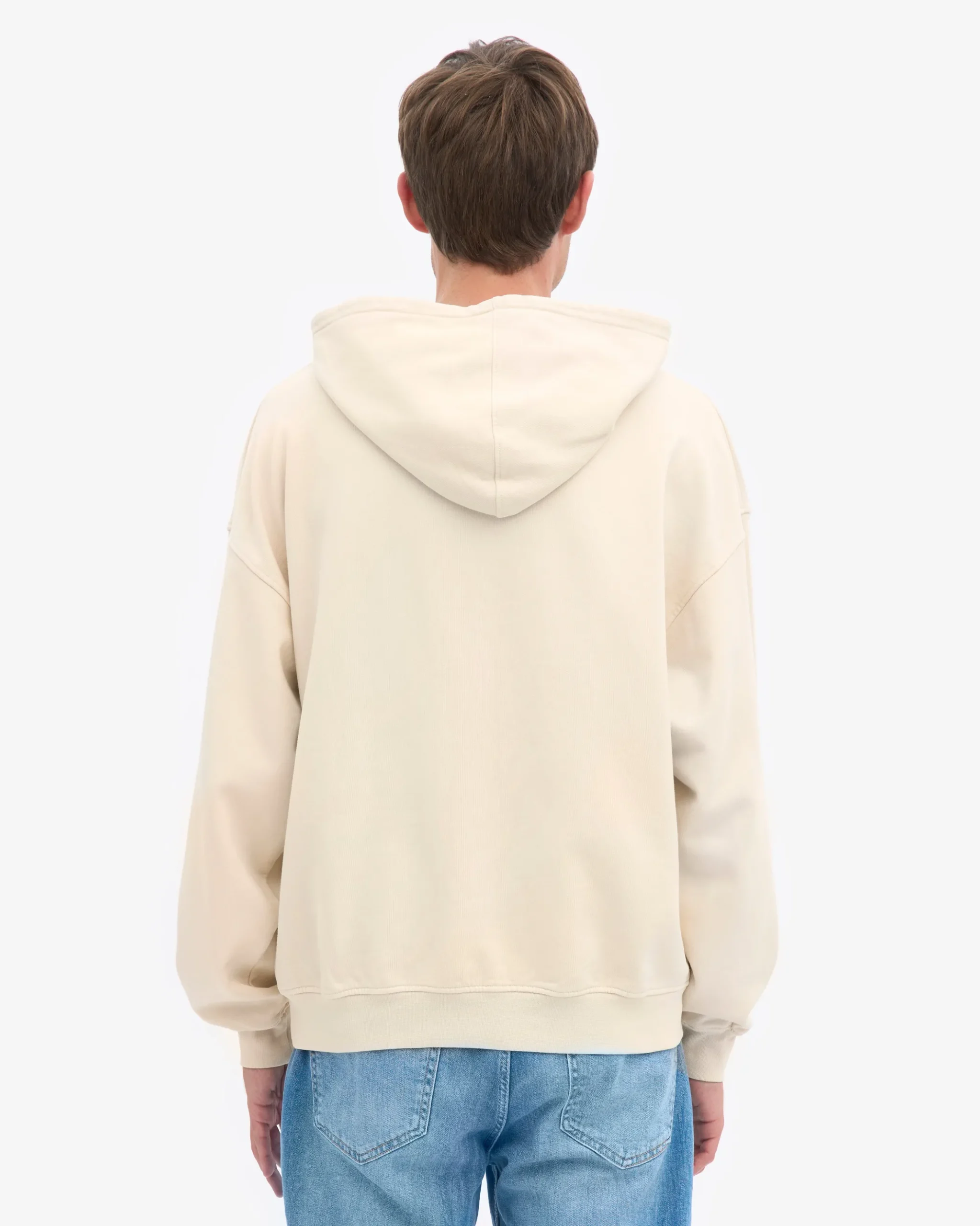 Organic Relaxed Hood Sweatsuit - Ivory White