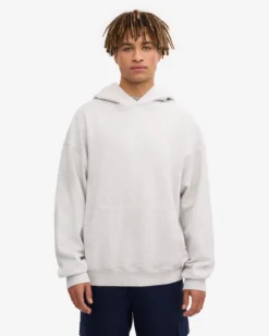 Organic Relaxed Hood Sweatsuit - Snow Melange