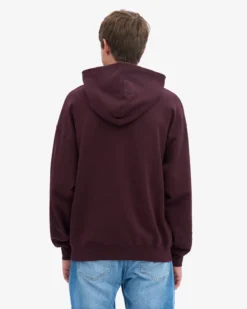 Organic Relaxed Hood Sweatsuit - Oxblood Red
