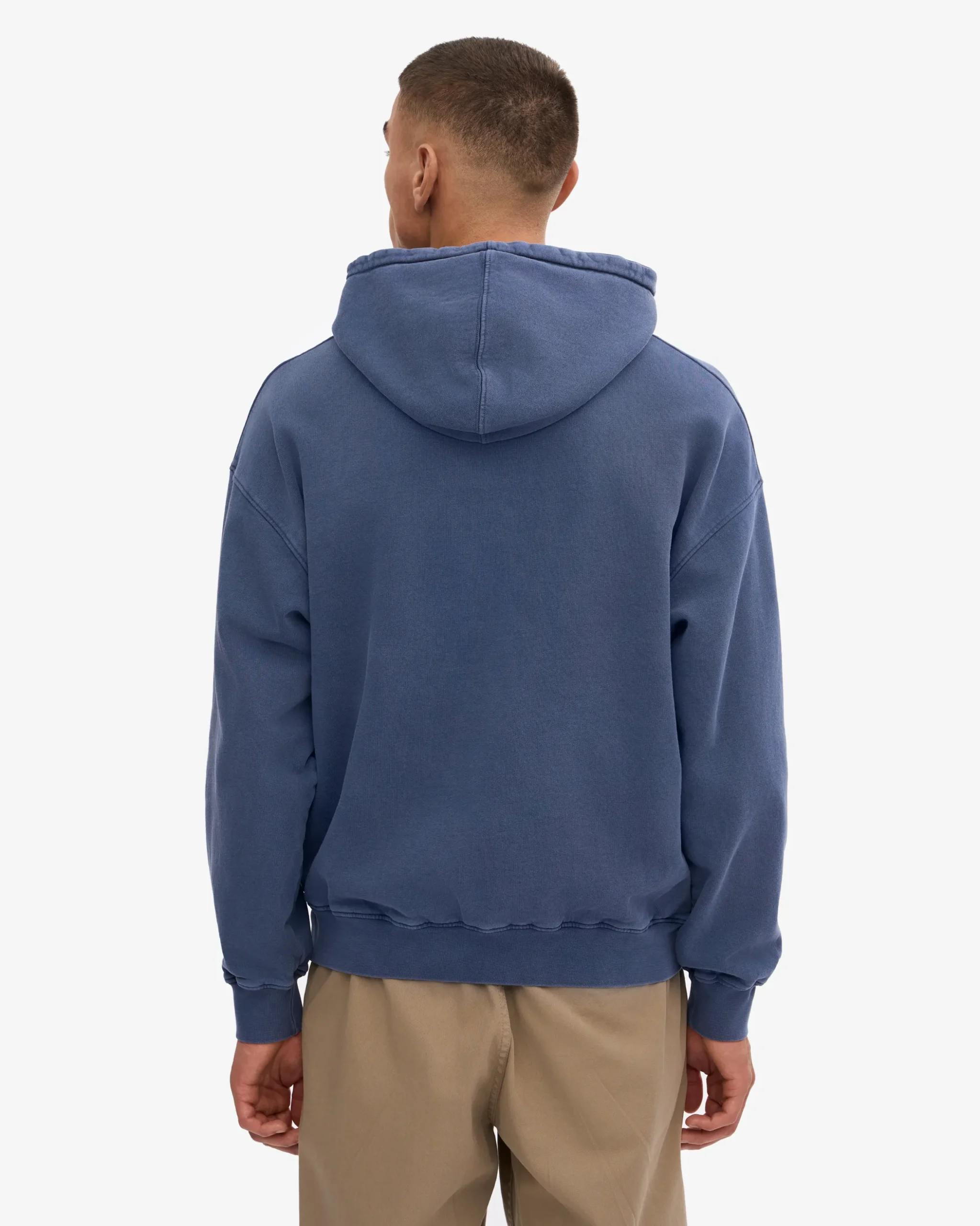 Organic Relaxed Hood Sweatsuit - Neptune Blue
