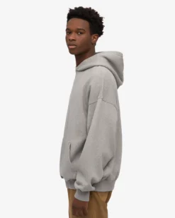 Organic Relaxed Hood Sweatsuit - Heather Grey