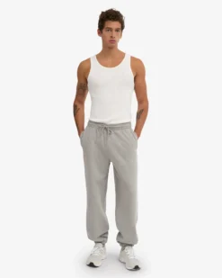 Organic Relaxed Hood Sweatsuit - Heather Grey