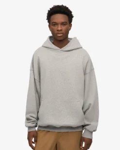 Organic Relaxed Hood Sweatsuit - Heather Grey