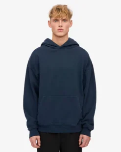 Organic Relaxed Hood Sweatsuit - Navy Blue