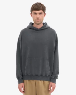 Organic Relaxed Hood Sweatsuit - Faded Black