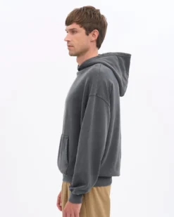 Organic Relaxed Hood Sweatsuit - Faded Black