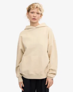 Organic Relaxed Hood Sweatsuit - Ivory White