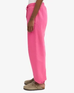 Organic Relaxed Sweatpants - Bubblegum Pink