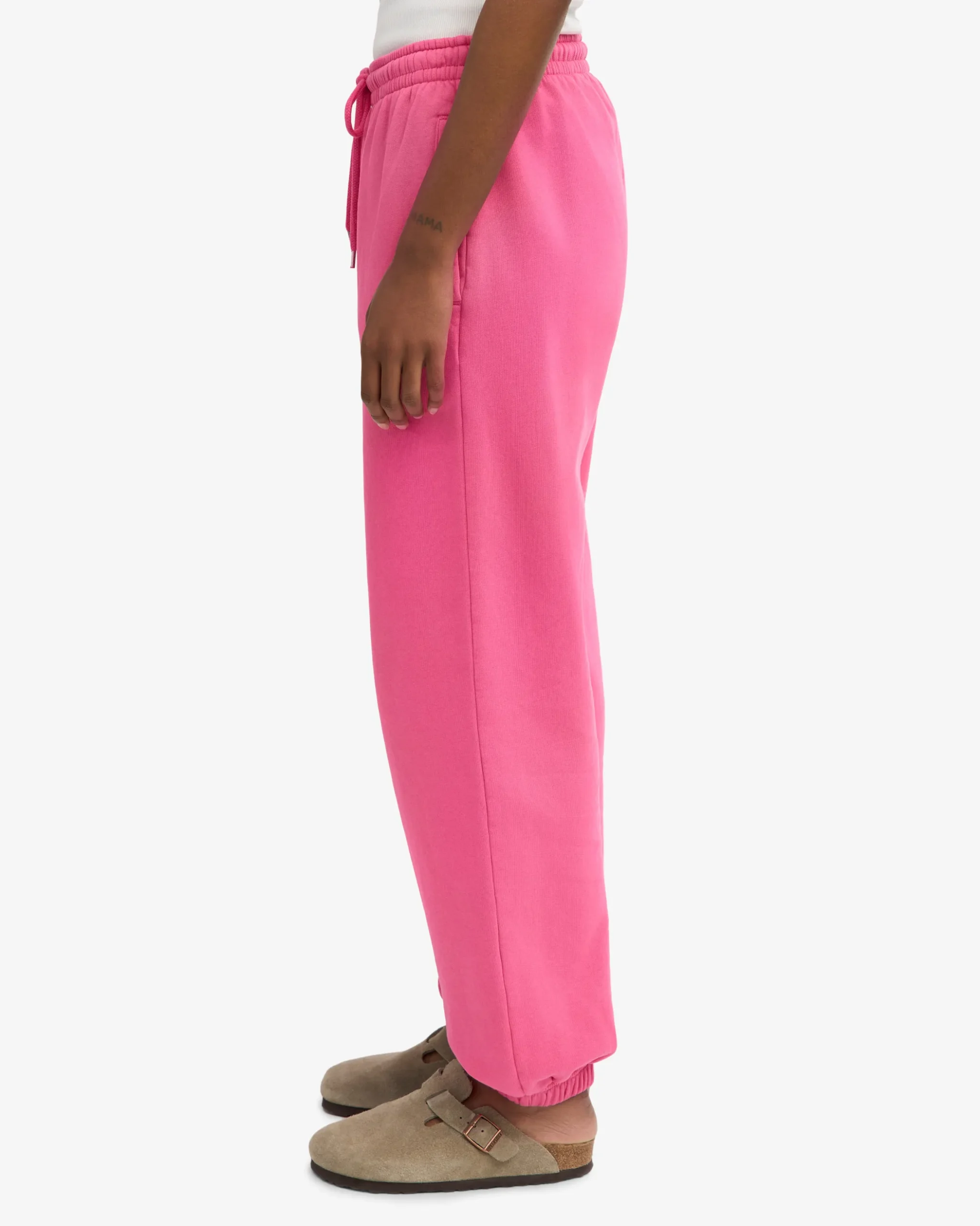 Organic Relaxed Sweatpants - Bubblegum Pink