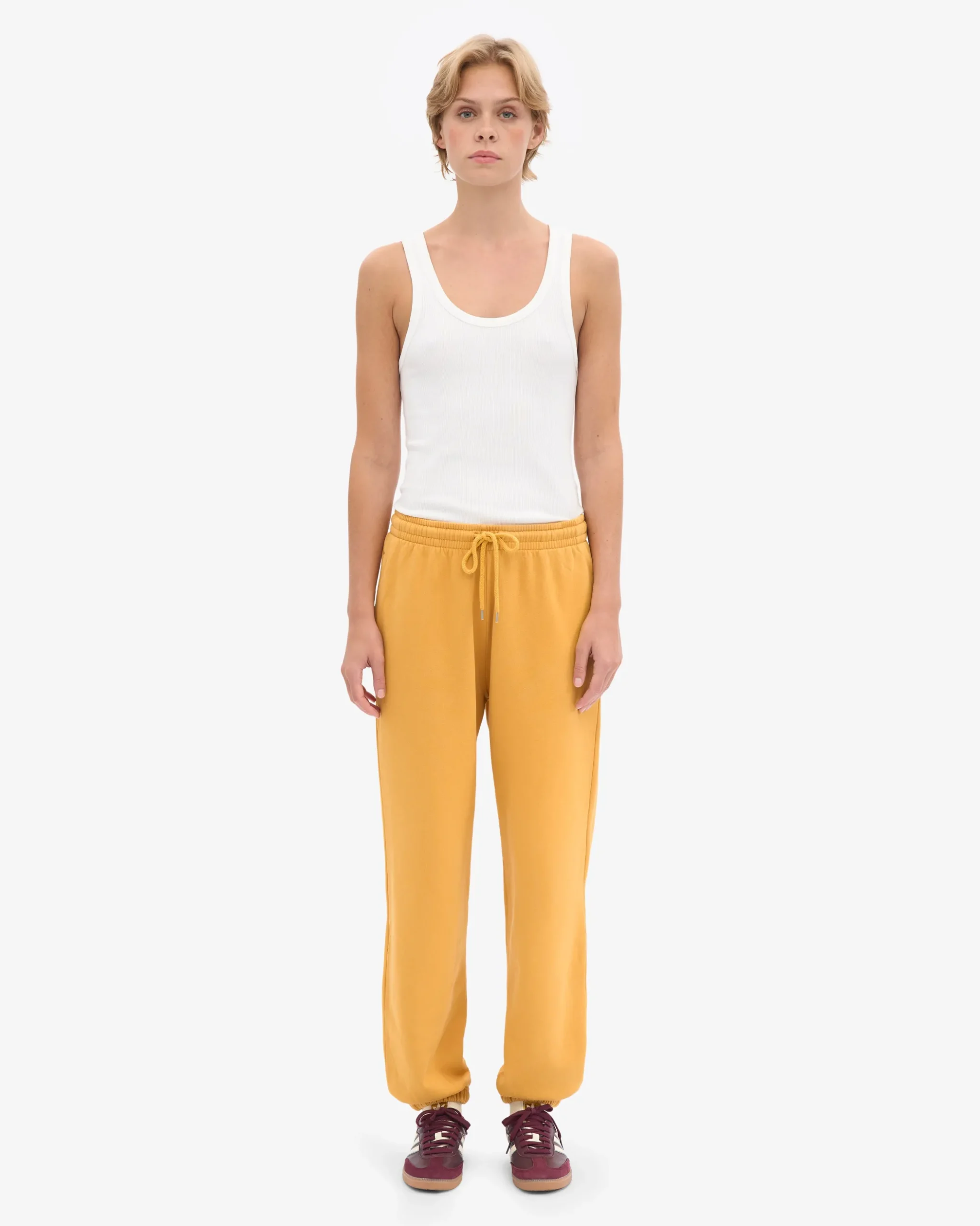 Organic Relaxed Sweatpants - Burned Yellow