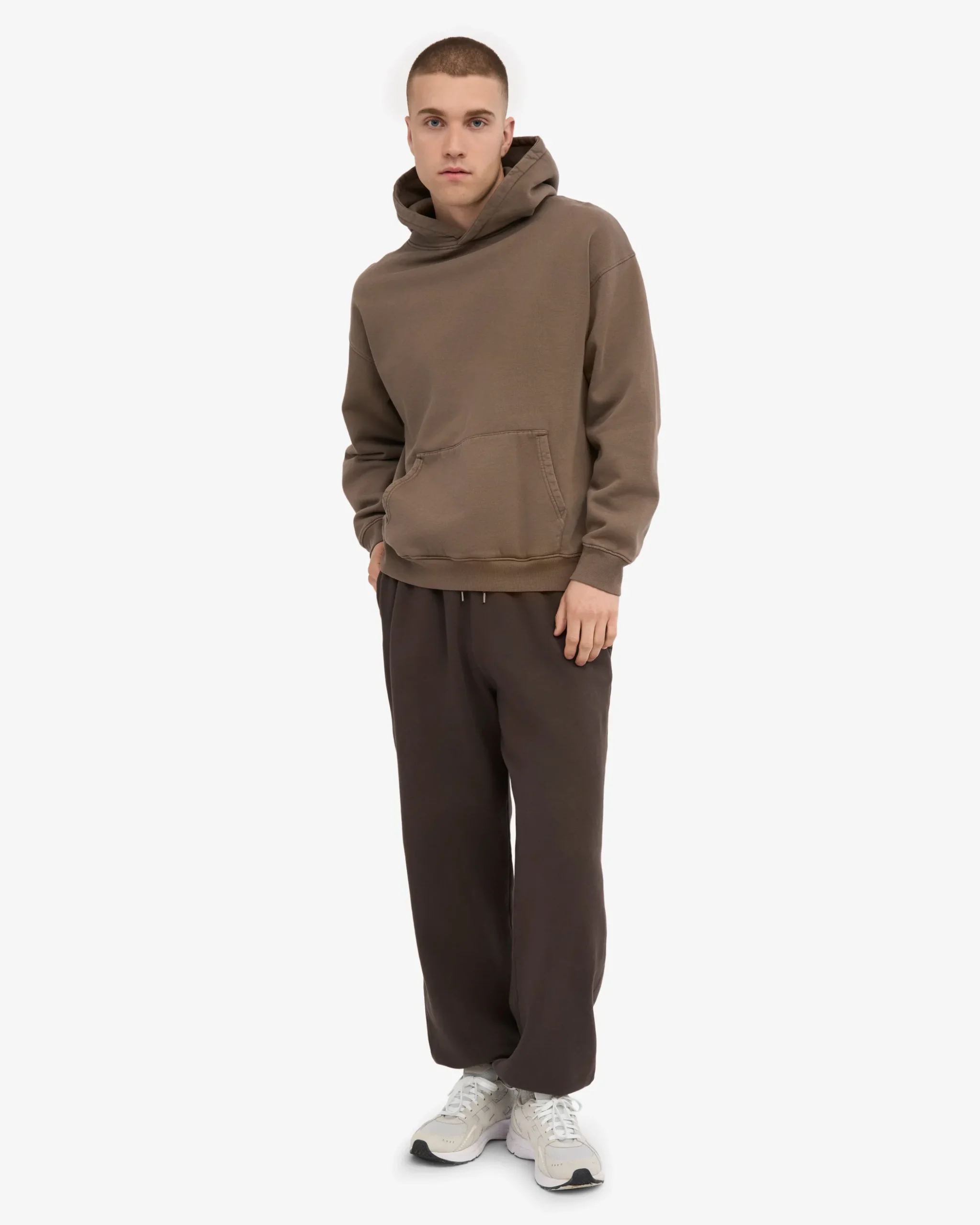 Organic Relaxed Sweatpants - Coffee Brown
