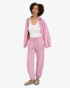 Organic Relaxed Sweatpants - Cherry Blossom