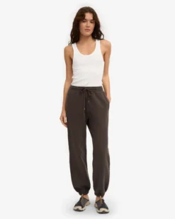 Organic Relaxed Sweatpants - Coffee Brown