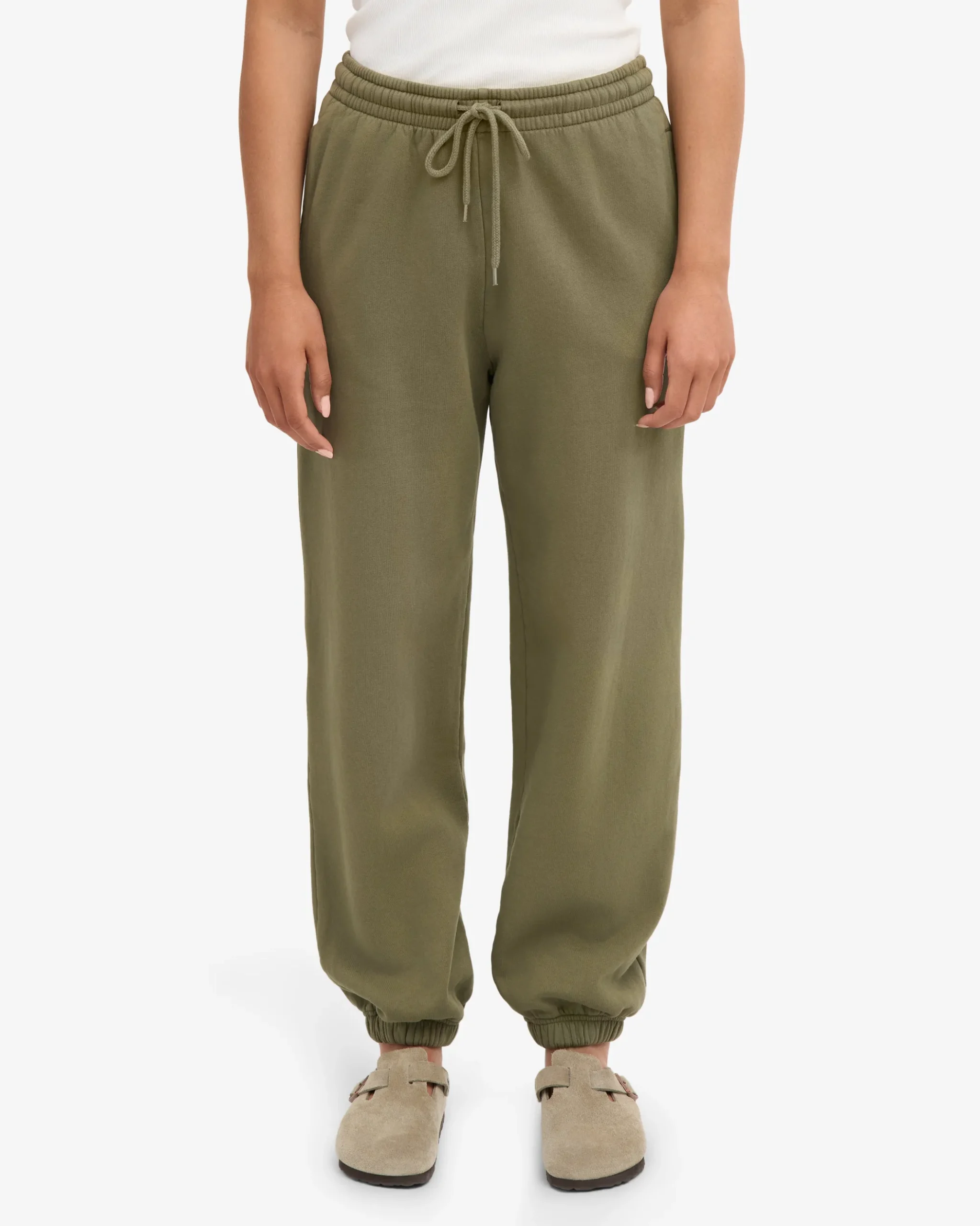 Organic Relaxed Sweatpants - Dusty Olive