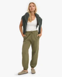 Organic Relaxed Sweatpants - Dusty Olive