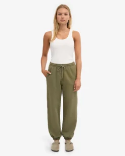Organic Relaxed Sweatpants - Dusty Olive