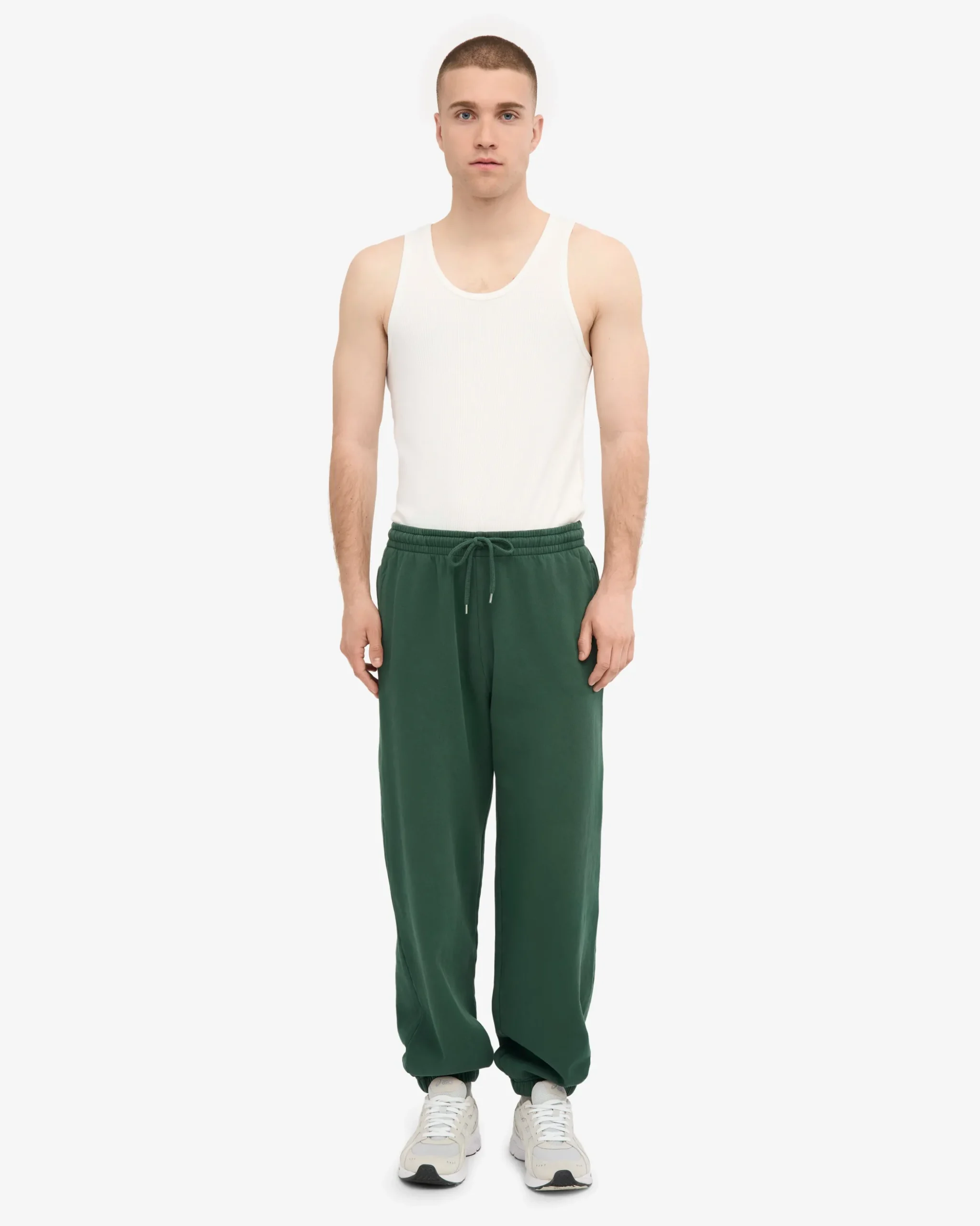 Organic Relaxed Sweatpants - Emerald Green
