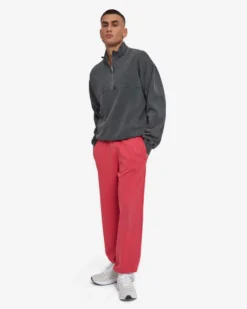 Organic Relaxed Sweatpants - Faded Red