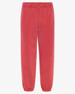Organic Relaxed Sweatpants - Faded Red
