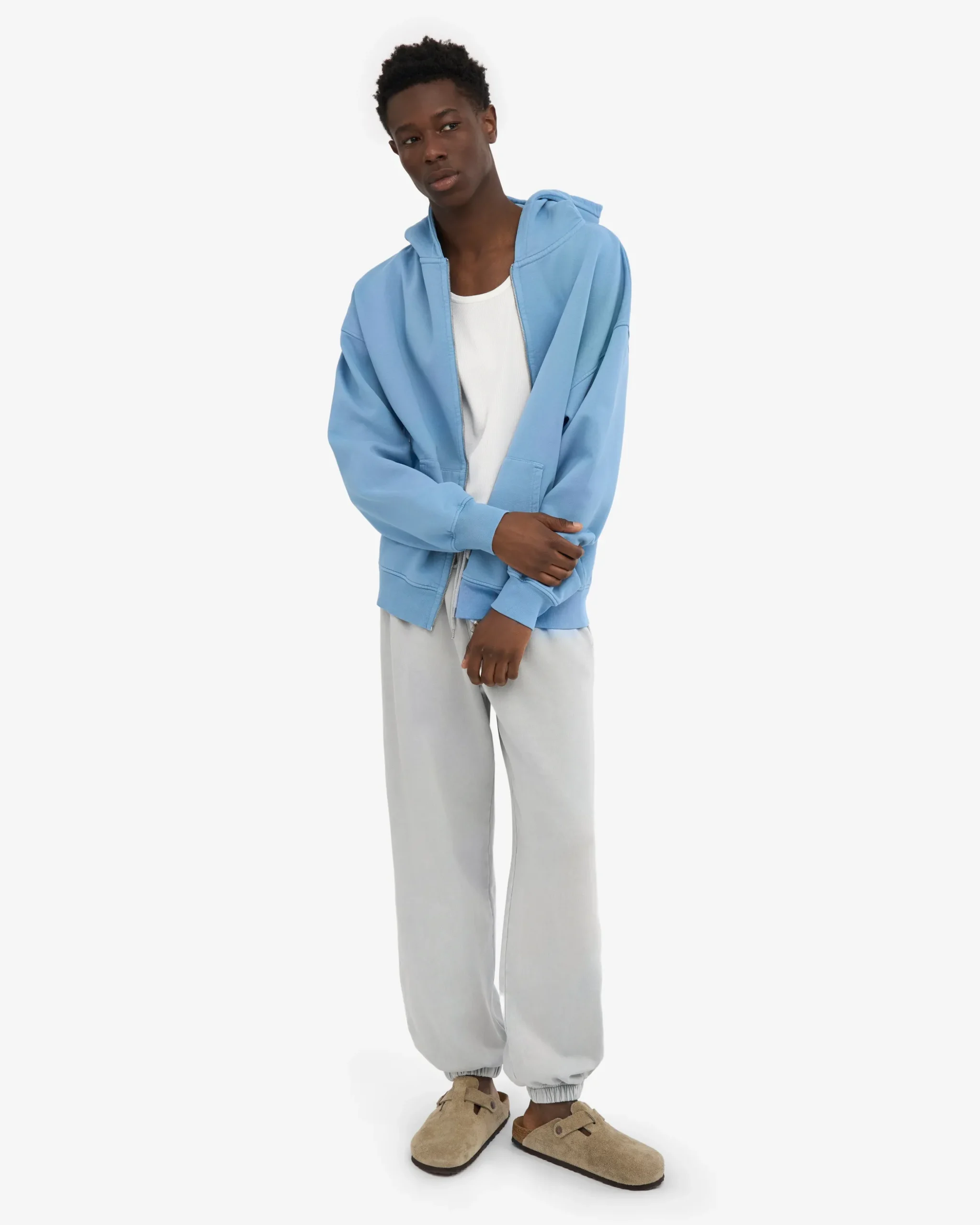 Organic Relaxed Sweatpants - Faded Grey